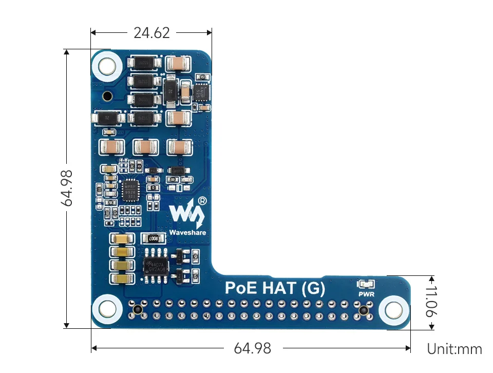 Imagem -06 - Power Over Ethernet Hat para Rpi 5v Saída 5a Suporta 802.3af ou na Rede Standaraspberry pi 5