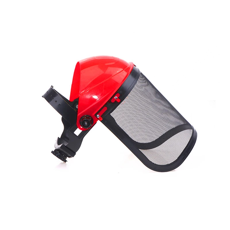 1PC Breathable Grass Trimmer Safety Helmet Hat With Full Face Mesh Protective Mask For Logging Brush Cutter Forestry Protection