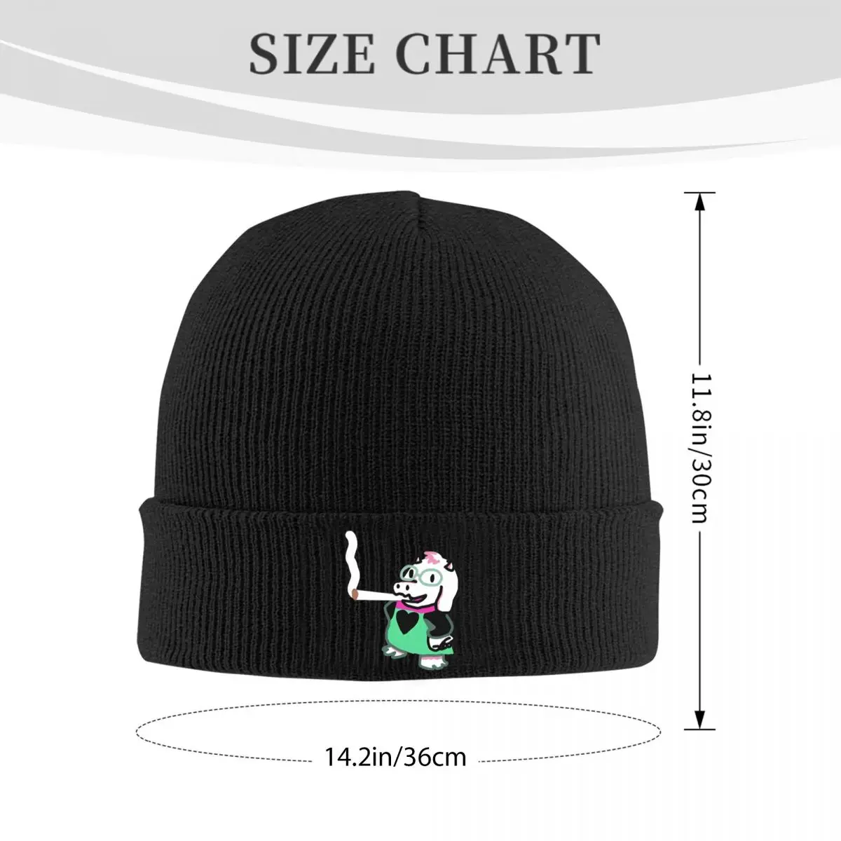 Cute Ralsei Blunt Design Knitted Hat Beanie Winter Hats Warm Unisex Street Deltarune Caps Men Women Gifts