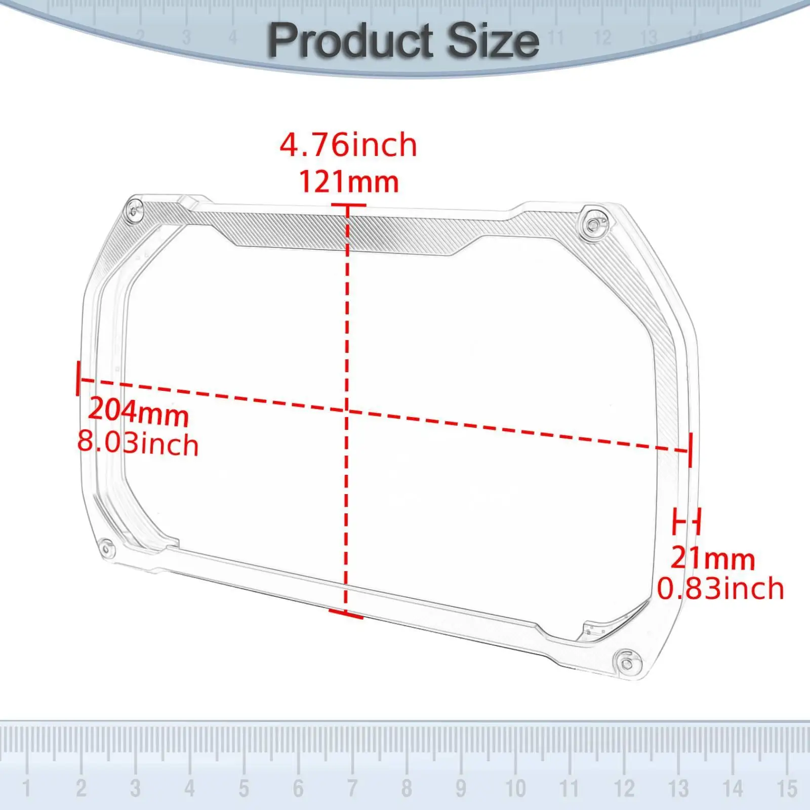 Motorcycle Meter Frame Cover Replacement Easy Installation Equipment Motorbike Accessories for R1250GS 2019-2024 F750GS