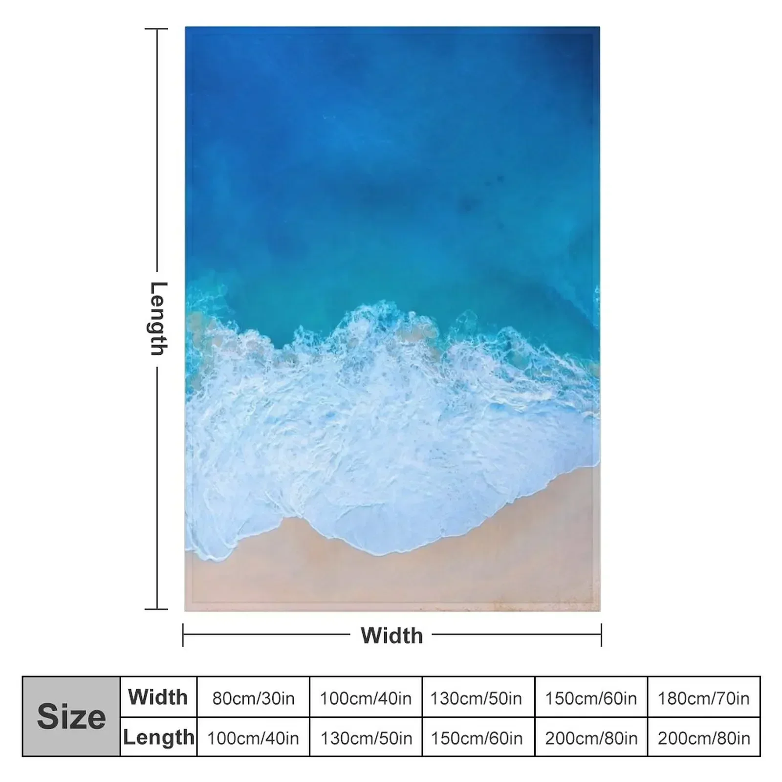 Seaside and wave #7. Sea foam. Aerial view Throw Blanket Cute Vintage Decorative Sofa manga Decorative Beds Blankets