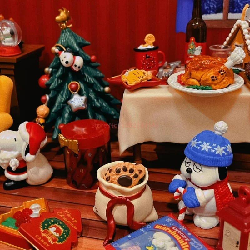 حقيقية إعادة النعناع سنوبي عشية عيد الميلاد شجرة عيد الميلاد شخصيات كرتونية كبسولة اللعب تحصيل نموذج الحلي اللعب هدايا المهرجان