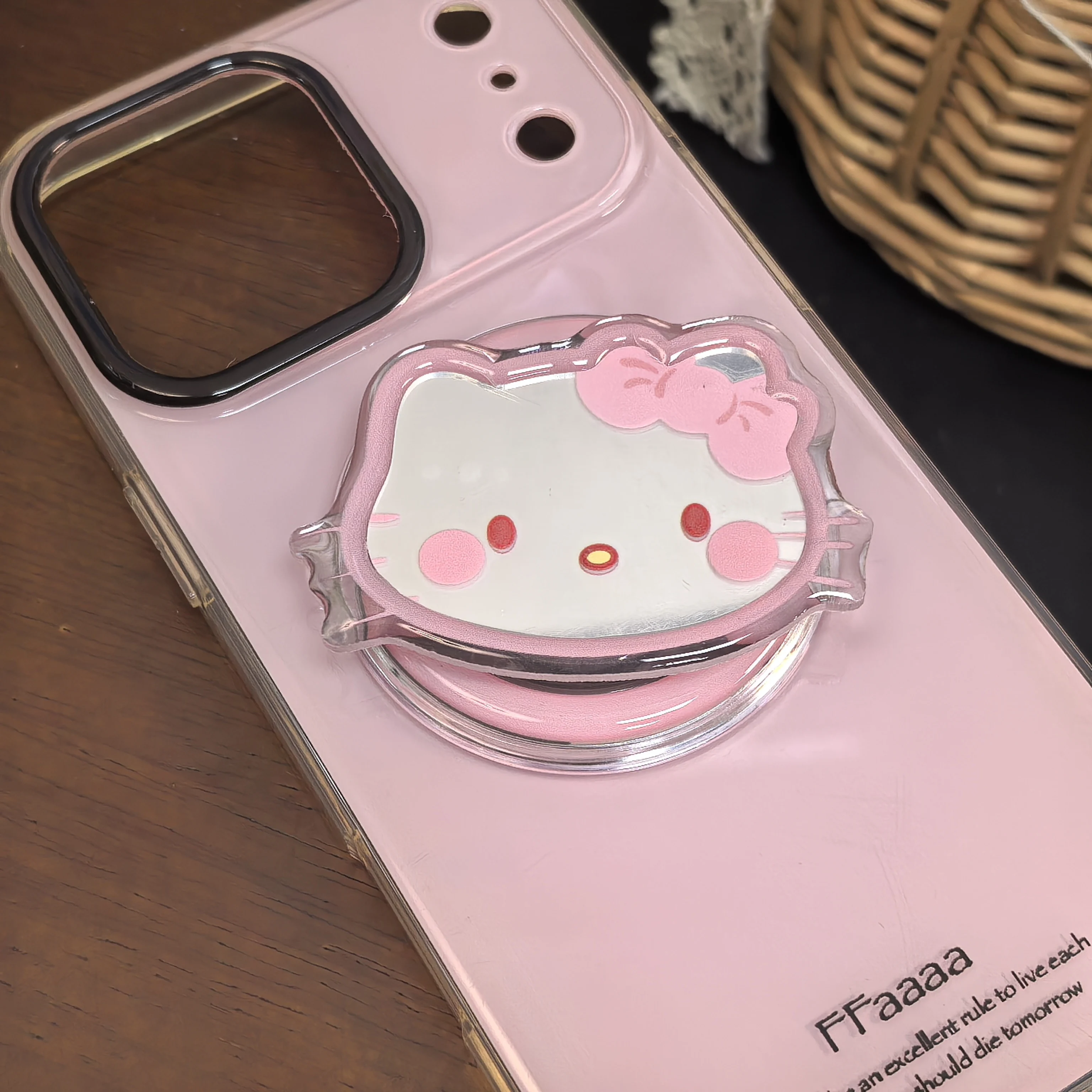 Korean Hello Kitty Makeup Mirr - Pop Socket Grip review and price