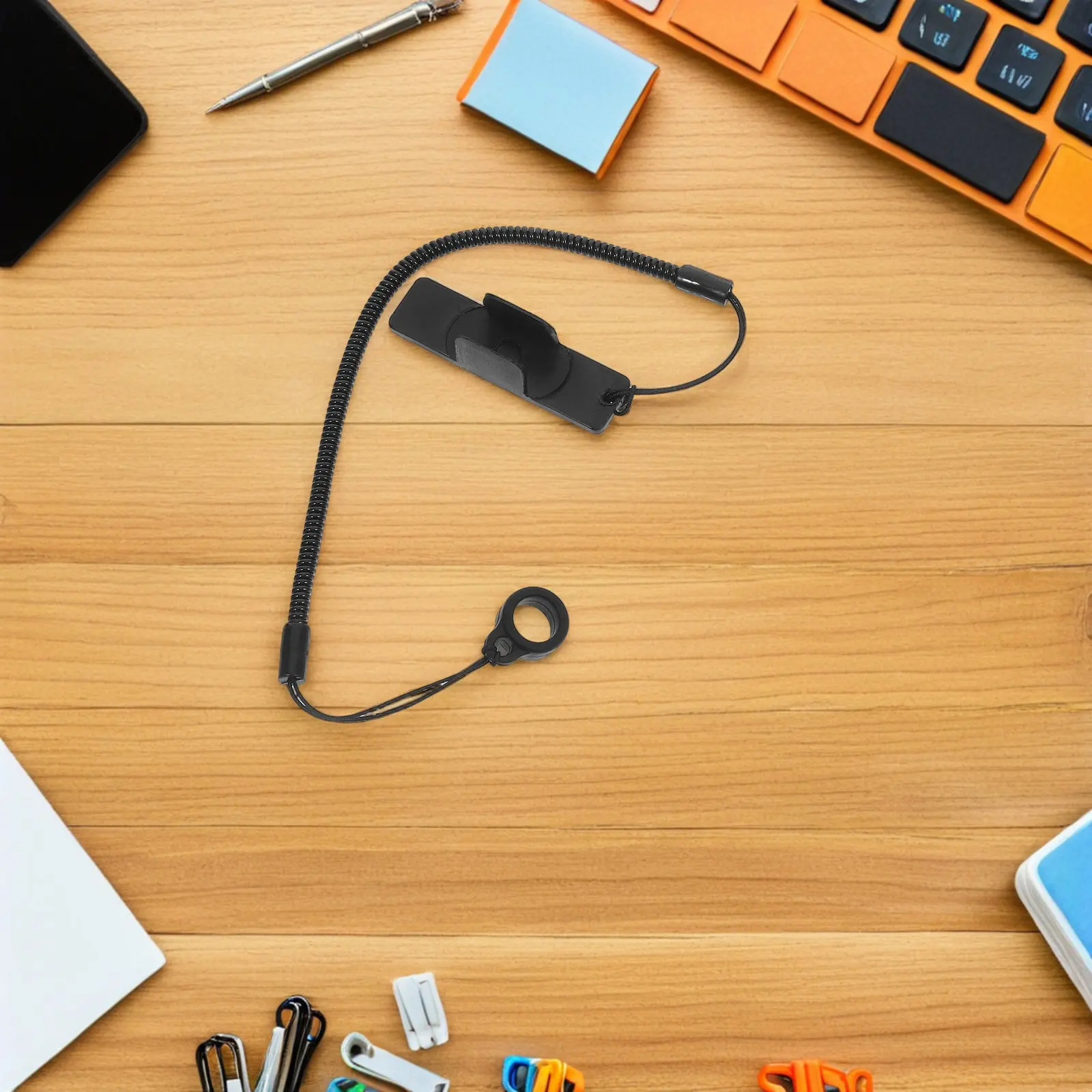 

2Pcs Anti-Lose Pen Clip 60Cm Universal Elastic Lanyard for Writing Drawing Pens on Tablets Clipboards Stylus Leash Holder