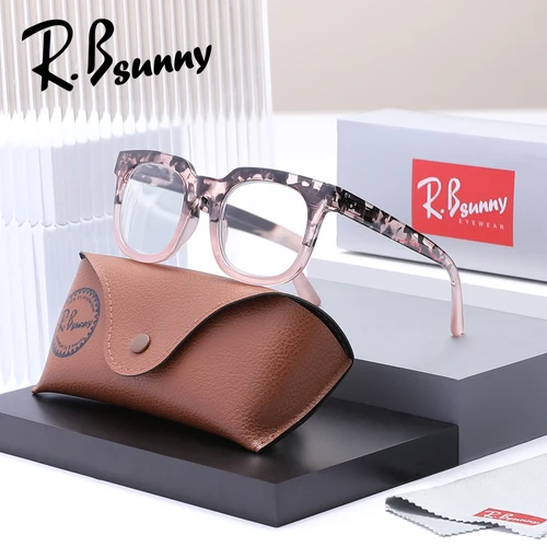 Imagen 2 del producto RBsunny-gafas de grado para mujer, montura redonda elegante + 1,0 ~ + 3,5, lentes ópticas graduadas para hipermetropía, gafas de lectura de leopardo a la moda