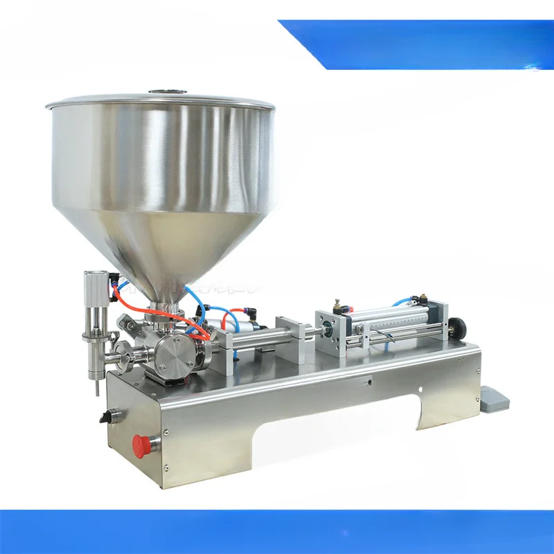 FOR Horizontal Pneumatic Single Head Paste Filling Machine Bean Paste Tahini Sauce Chili Sauce Cream Salve Sauce BB Cream