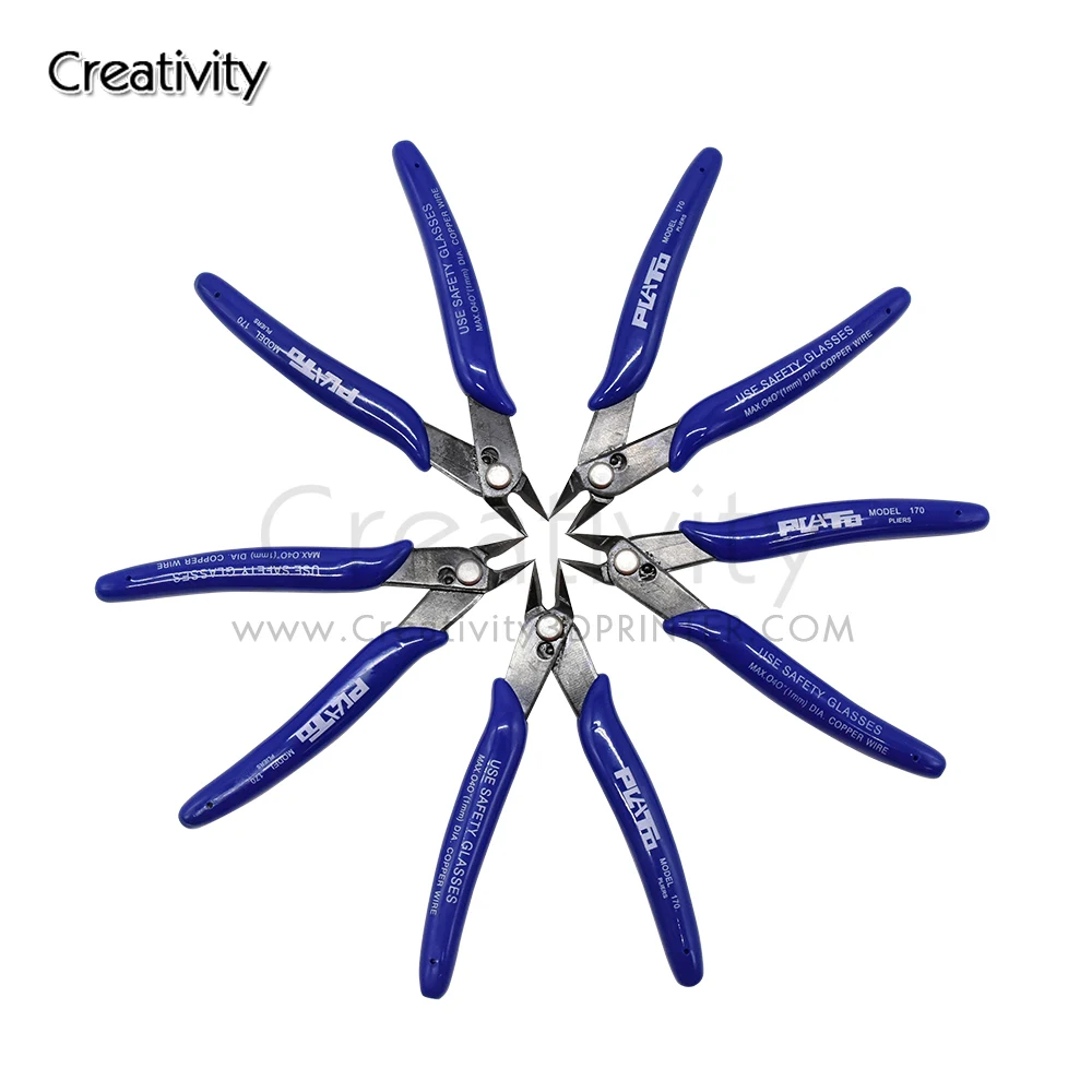 ความคิดสร้างสรรค์ PLATO 170อิเล็กทรอนิกส์เส้นทแยงมุมคีมตัดด้านข้างตัดเครื่องตัดสายไฟ Outlet กรรไกรรุ่นบดเครื่องมือ