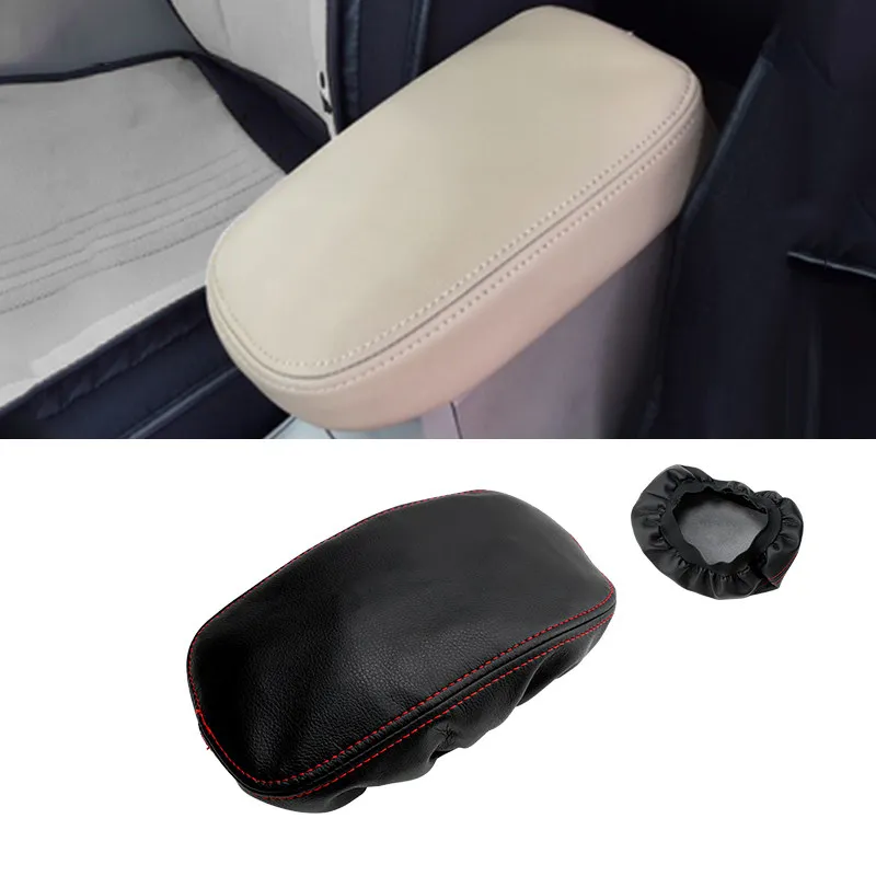 Garniture de couverture de boîte d'accoudoir de commande centrale intérieure de voiture pour Toyota Corolla 2007 2008 2009 2010 2011 2012 2013 cuir microfibre souple