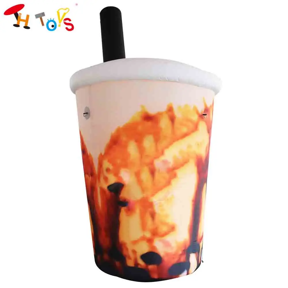 

Быстрая доставка, модель надувной чашки для питья Боба высотой 3 м, индивидуальная реплика надувной закуски для рекламы