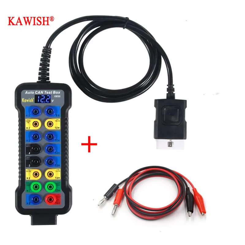 Carro OBD Breakout Box Diagnostic Tools com OBD Cabo de Extensão, Digital Voiture, OBD2 Tester para 16 Pin Voltage,Car Line Test