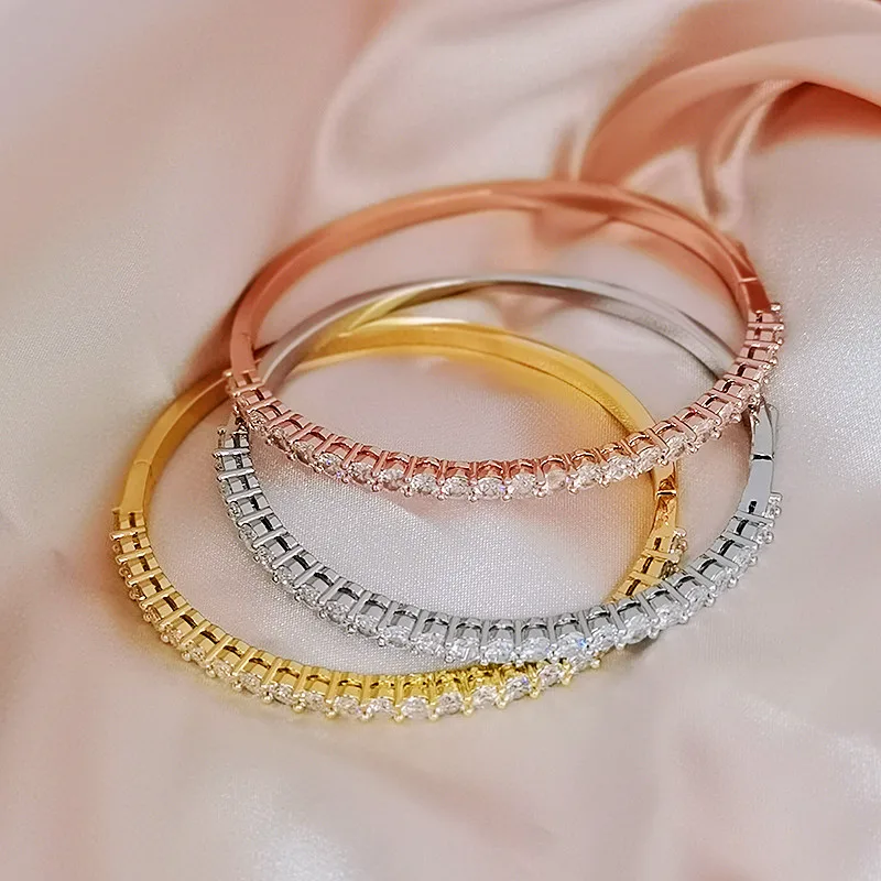 Luxury Fine Bangles Pulseras Mujer Armbanden Voor Vrouwen צמידים Bracelet Femme