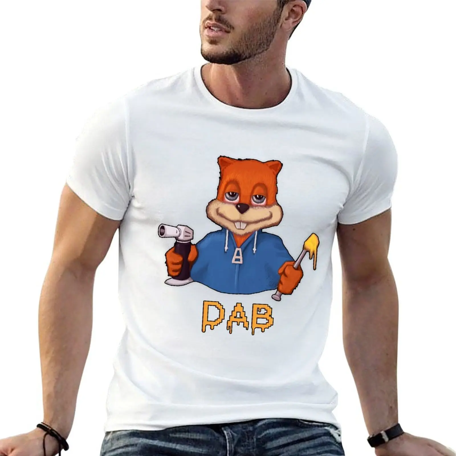 

Squirrel Dab T-Shirt man t shirts cotton cotton t shirt pack t shirt man plain T-shirt