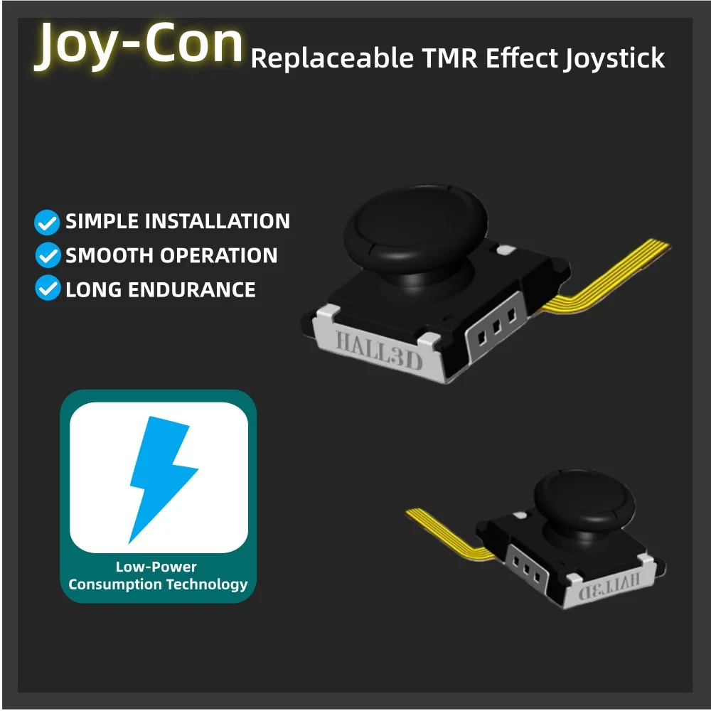 

Replacement TMR Joystick for Nintendo Switch Electromagne Joystick 3D Analog Thumb Stick for Switch Lite/OLED Joycon Controller