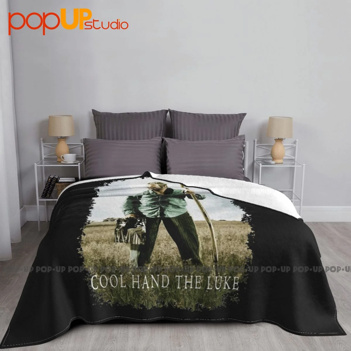 Cool Hand The Luke Men 1967 Movie Paul Newman Blanket Raschel High-Grade Faux Fur Throw