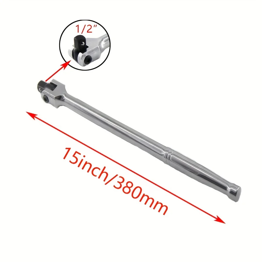 1/2 Inch Drive Heavy Duty Breaker Bar Use for Stubborn Nuts and Bolts 15 in./380mm Length