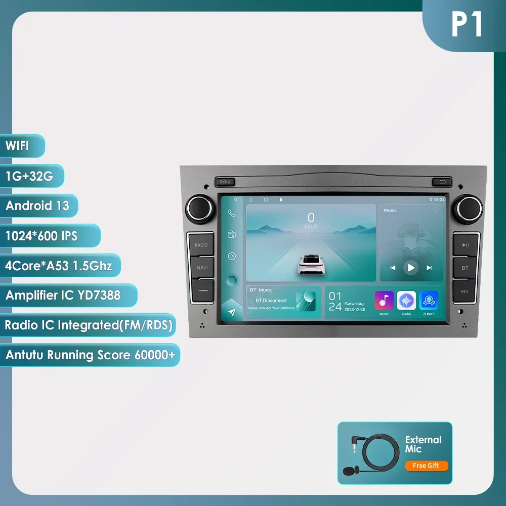 4G Carplay Android 2 Din Auto Gps Speler Voor Opel Astra H J 2004 Vectra Vectra Vauxhall Antara Zafira Corsa C D Vivaro Meriva Veda Radio