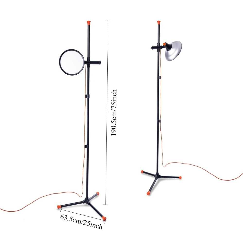 Lampada da studio 2-6,000 Lux LED con 95+ CRI, paralume largo 24 cm