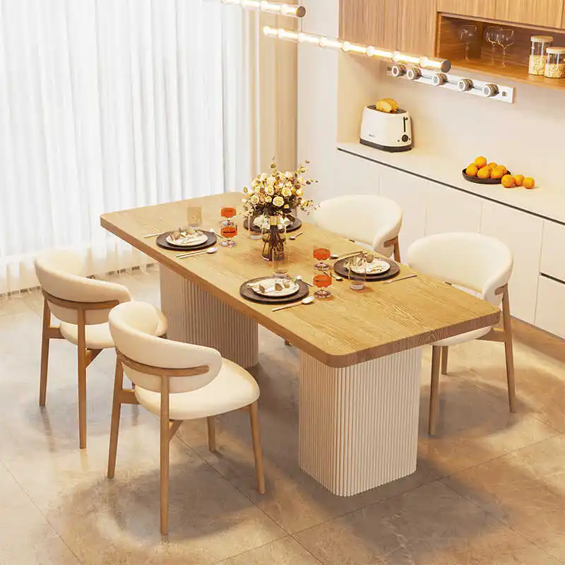 

Modern Dining Furniture Table Restaurants Tables Long Kitchen Furniture Manger Solid Wood Home Mesa De Jantar Set Islands Room