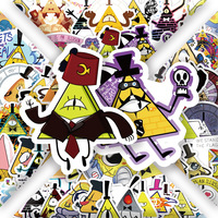 10/30/60PCS Gravity Falls Bill Cipher Cartoon Sticker DIY Phone Laptop Luggage Skateboard Graffiti Decals Fun for Gift