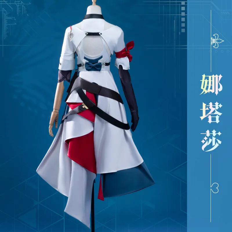 Honkai Star Rail Natasha Cosplay Costume Wig Game Uniform Dress Doctors Wildfire Doctors Underworld Belobog Jarilo-VI Women Prop