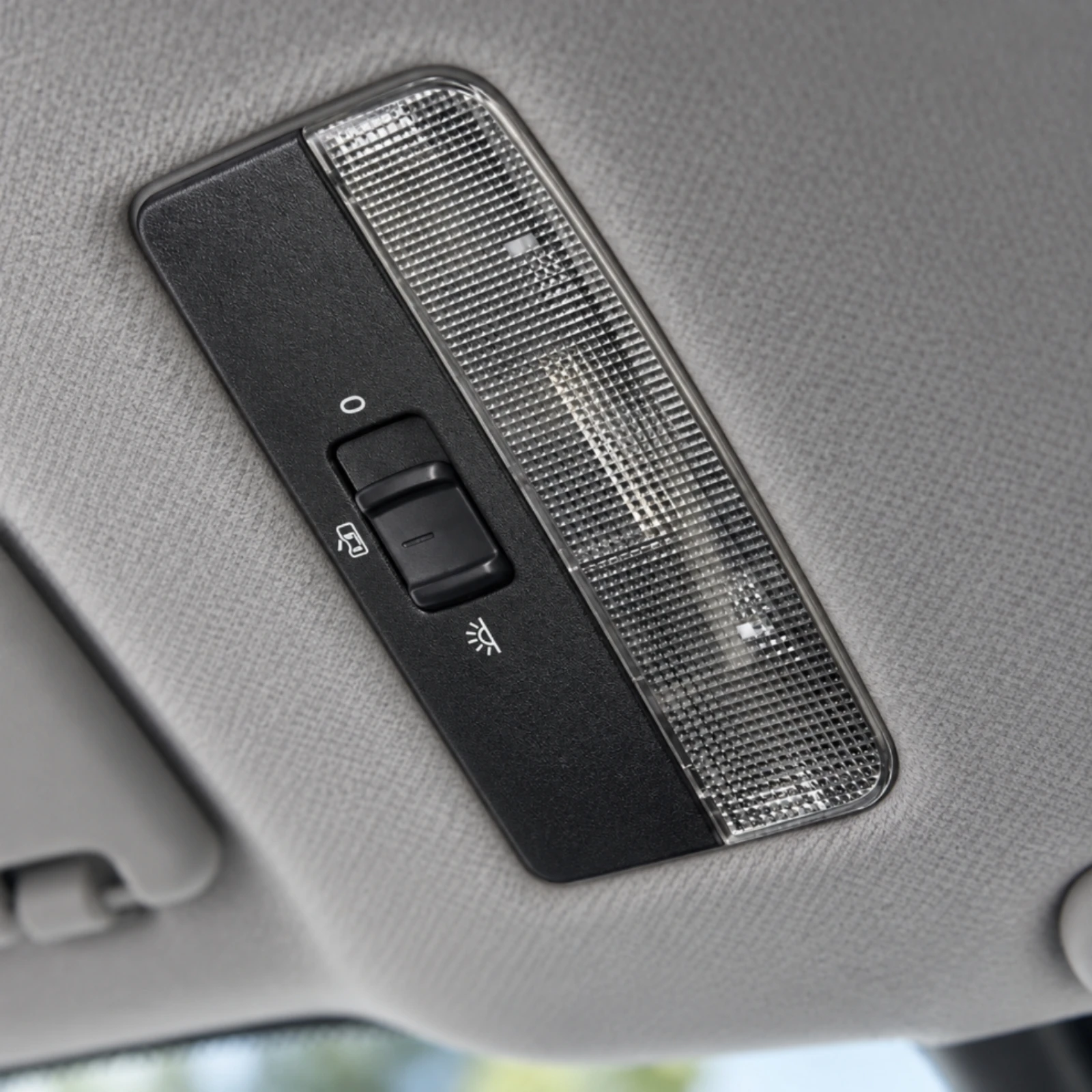 Dome Light with Lens Push-to-Press Inside Overhead Console Reading Light with Manual Control High-Strength ABS Plastic