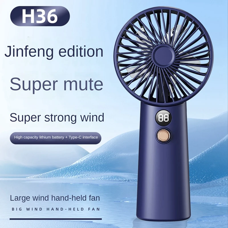 Poderoso USB recarregável ventilador, limpo soprando poeira, resfriamento ao ar livre, verão