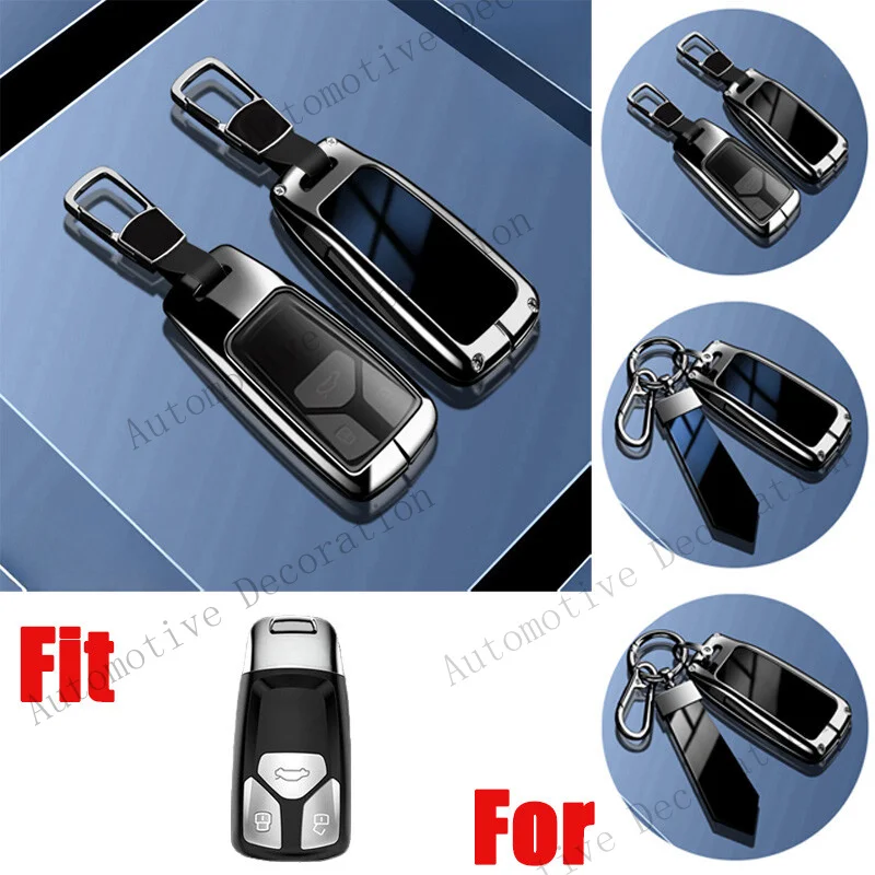 Z+ Zinc Alloy TPU Car Key Fob Case Cover For Audi A4 A5 S4 B9 Q7 Q5 TT S5 TTS M4 RS