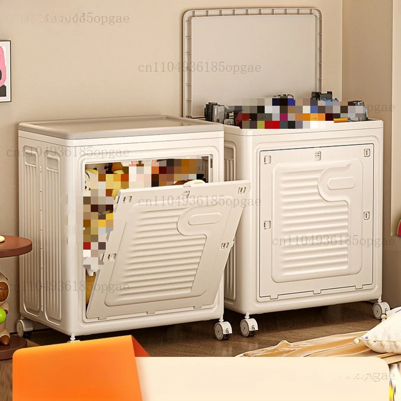 

Коробка для хранения игрушек, ящик для сезонной одежды и одеял, бытовой складной шкаф-органайзер большой вместимости, не требующий сборки