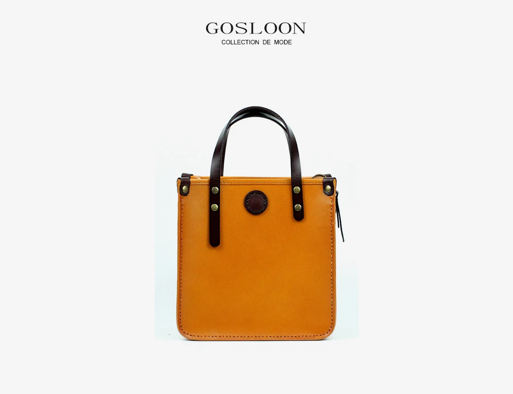 GOSLOON-2022 Women's Bag New Luxury Designer Brand Original Cowhide Handmade One Shoulder Crossbody Bag (10 years warranty)