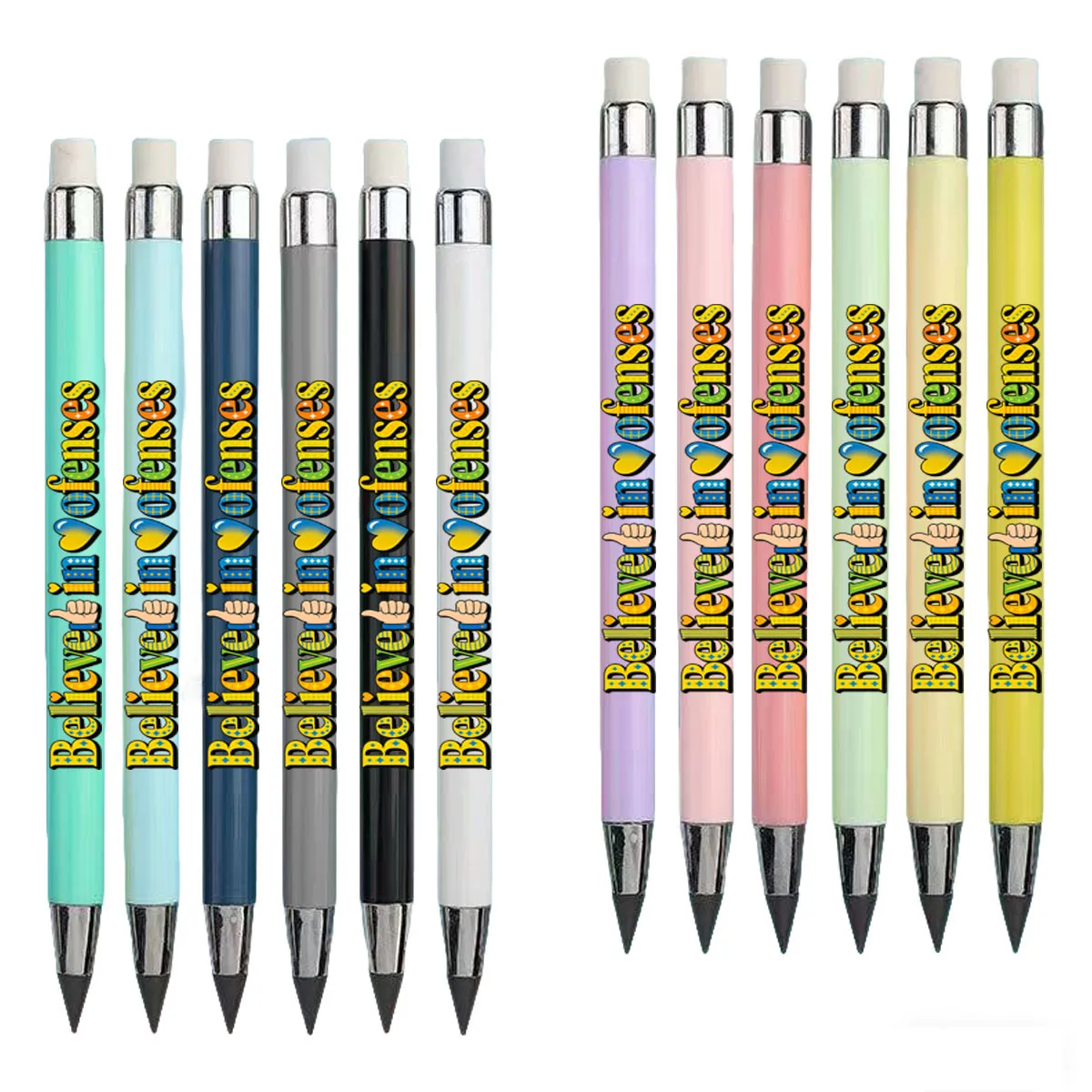 12 قطعة تؤمن بأنماط الكتابة الملهمة الخاصة بهم، والأقلام الرصاص الأبدية ليس من السهل كسرها، وأقلام الرصاص للطلاب #5