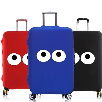 18〜30インチのスーツケース用の伸縮性のあるラゲッジカバー,トラベルアクセサリー,防塵,チェストプリントシリーズ