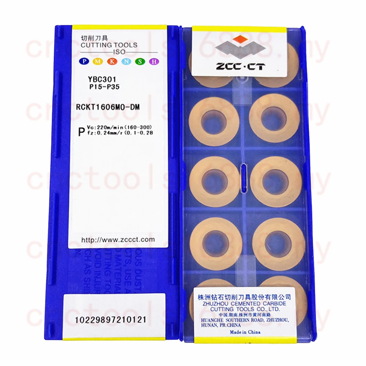 ZCC.CT RCKT1606MO-DM YBC301 RCMT1204MO YBC152 Carbide Inserts RCKT Milling Insert