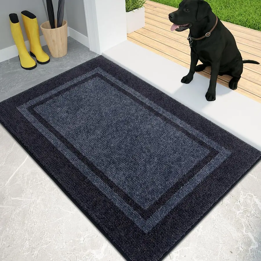 

Dirt Trapping Door Mat 24 x 36, NonSlip Machine Washable Entryway Rug, Entrance Mat, Indoor Front Door Mat, Super Absorbent Entr