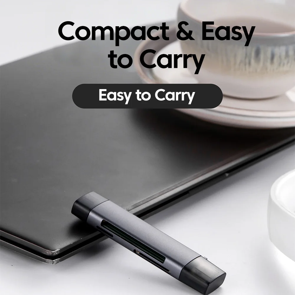 5-in-1-Multifunktions-USB-TYPE-C-Kartenleser, externer Speicher, schwarzer Stretch für Memory Stick USB 2.0 Mini SD TF CF-Kartenleser