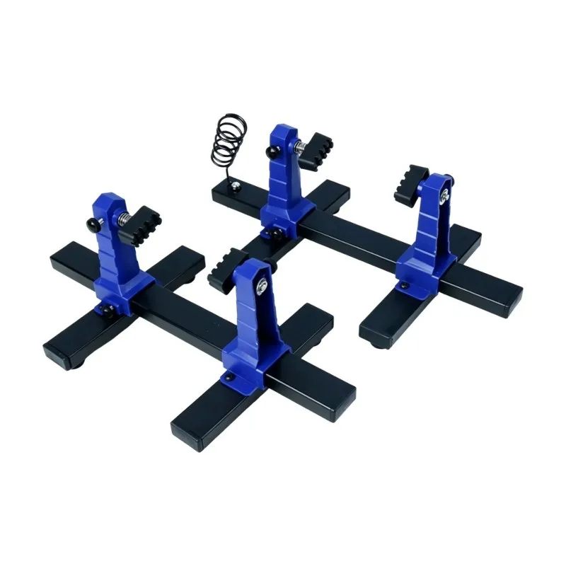 ABVG-Circuit Board Clamp& Soldering Iron Stand 360° Rotating PCB Holder With 2 Magnetic Helping Hands, Adjustable