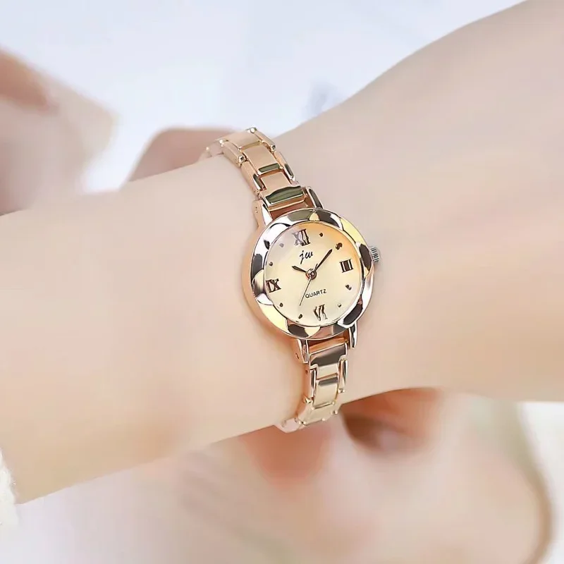 Small Dial Watch for Women Silver Stainless Steel Luxury Ladies Wristwatch Dress Women\'s Quartz Bracelet Clock Gift 2024 Relogio