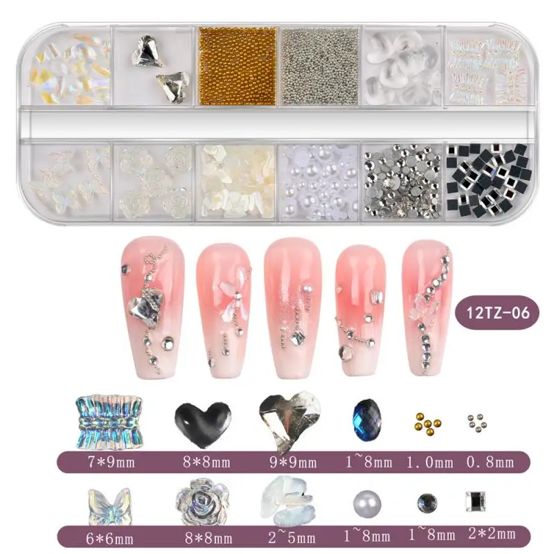 Shiny Nail Rhinestones Health And Environmental Protection Nail Art Accessories Fine Workmanship Not Hurt Hands Nail Decoration