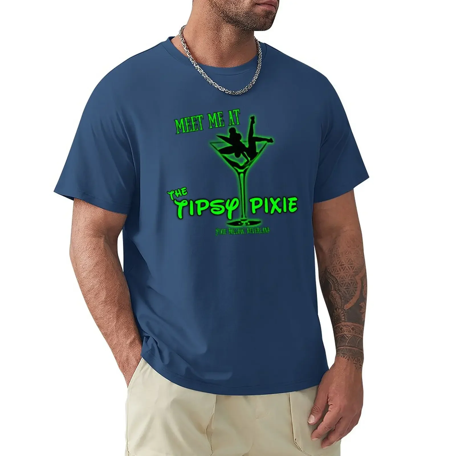

The Tipsy Pixie T-Shirt kawaii clothes summer top heavyweights t shirt for men