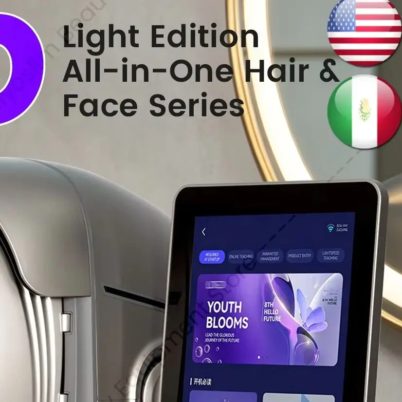 X3 PRO Facial Skin Analyzer 3D AI Skin Analysis Scanner Hair Scanner Light Magic Mirror Analysis Machine 15.6 Inch 8 Spectrum