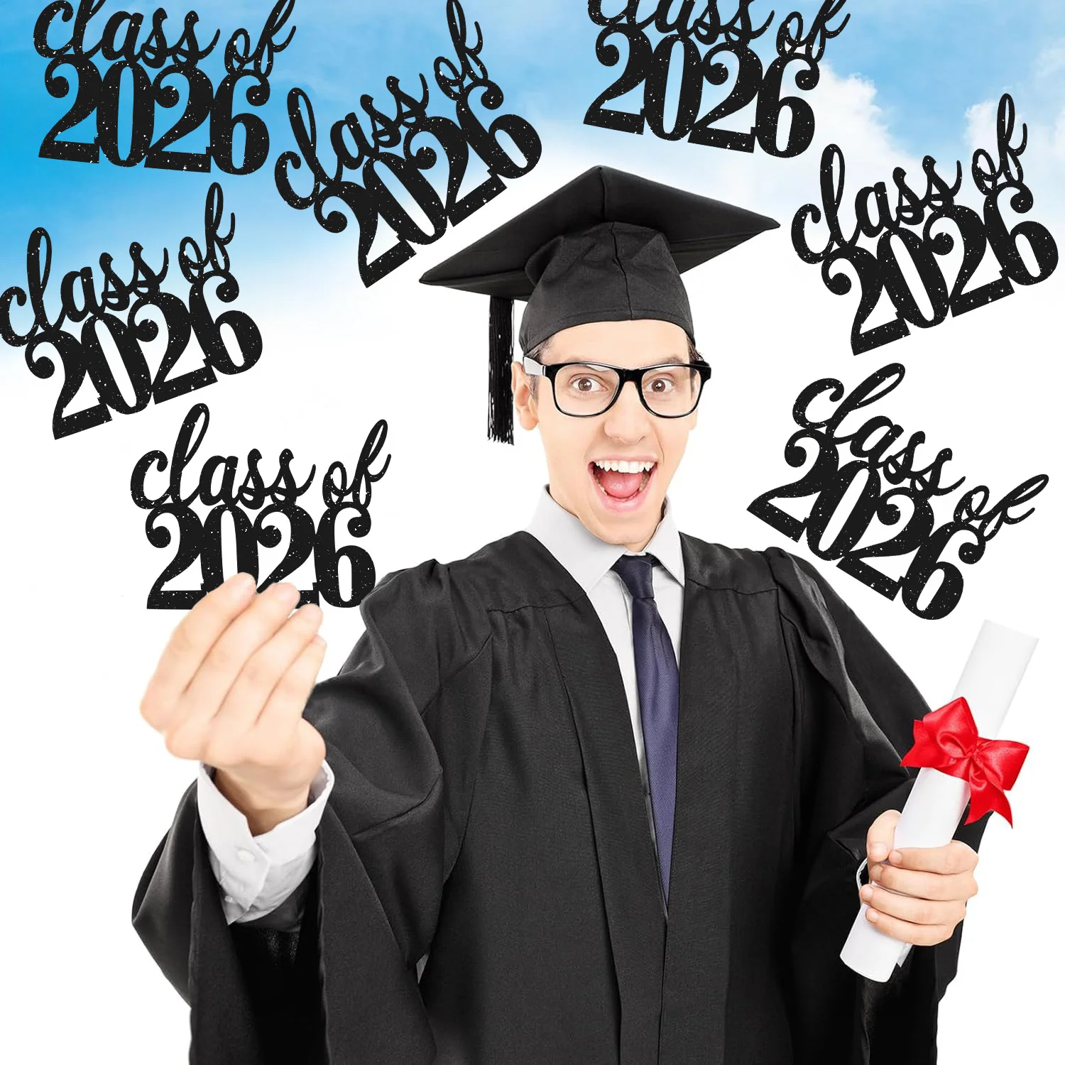 Dekor der Klasse 2026, 2026 Abschlussfeier-Dekoration, Glückwunsch-Abschlussfeier, Happy Graduation Party-Dekoration