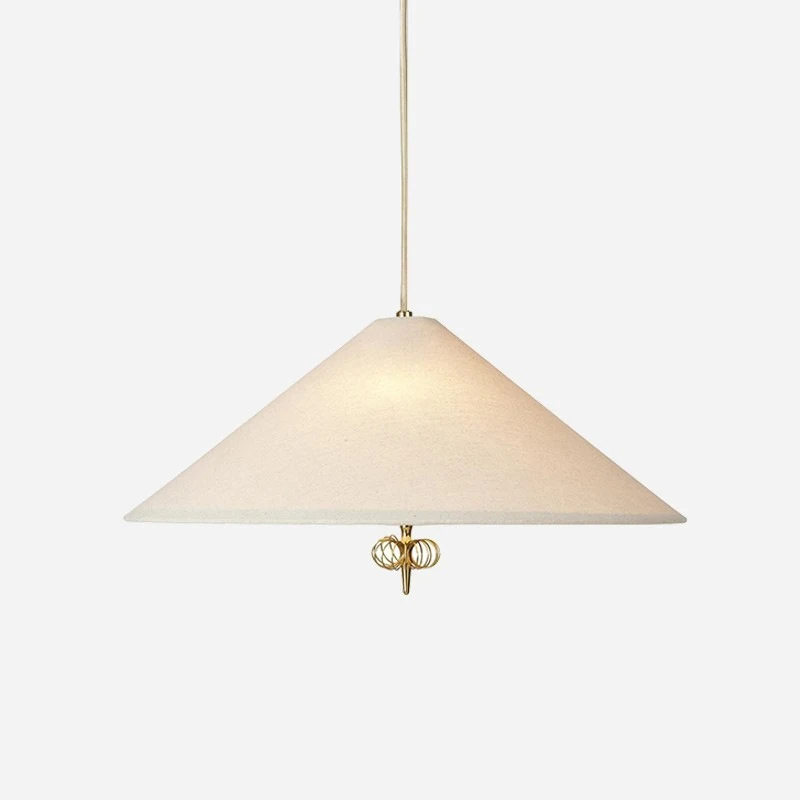 

Medieval wabi wind French chandelier living room dining room new Chinese bamboo hat lamp