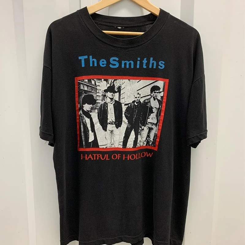 

Summer The Smiths Smith Rock Band Album Short Sleeve Men Women T-shirt Vintage Portrait Trendy Brand Blockbuster T-shirt