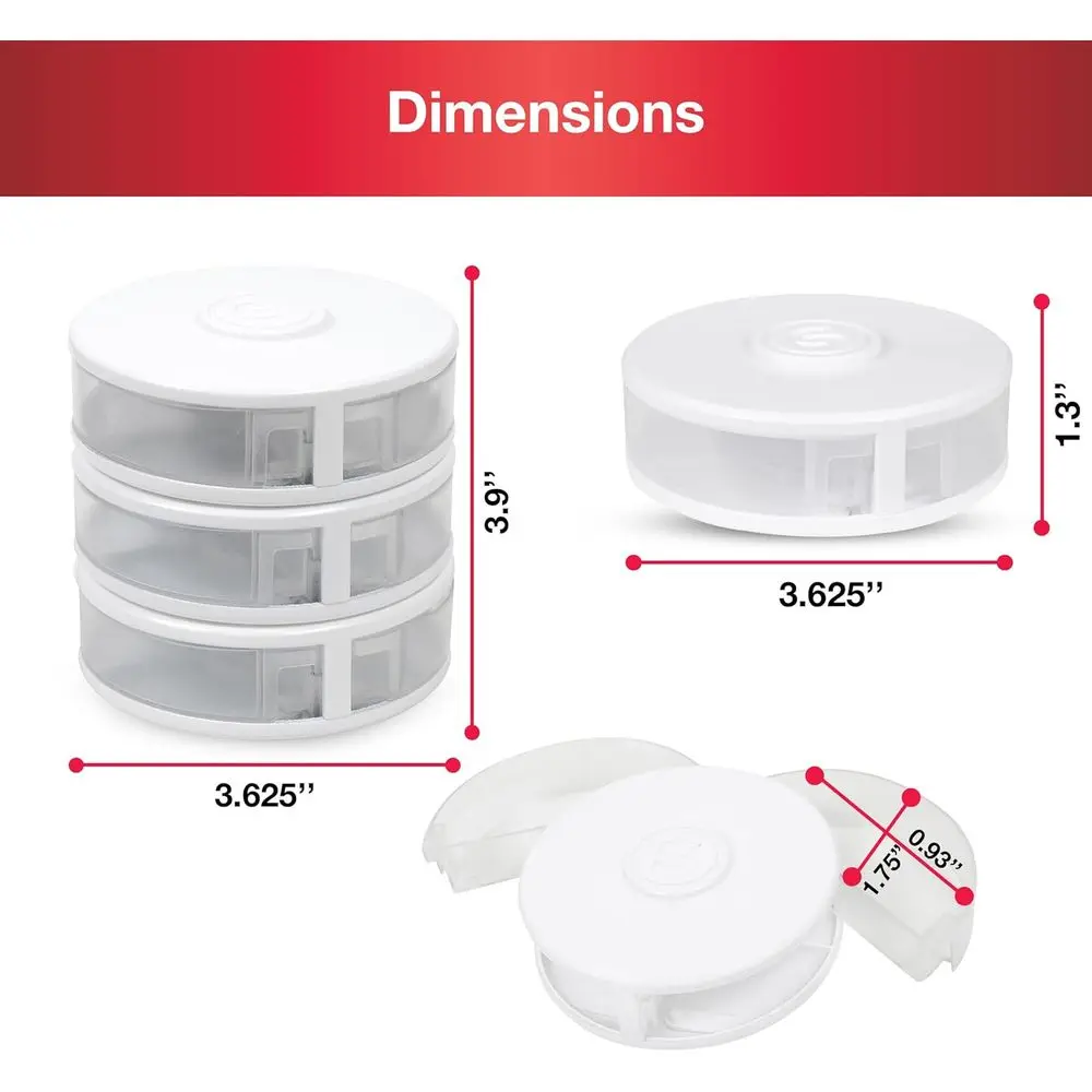 منظم مفاهيم SINGER الصغيرة - منظم بلاستيكي شفاف للخياطة والتطريز وتنظيم غرفة الحرف اليدوية وتسجيل تخزين قابل للتكديس