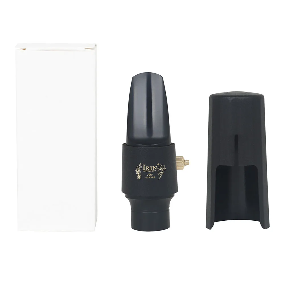 Alto Saxophone Mouthpiece 3PCS Set by IRIN Complete with Cap and Clip Cap Robust and Reliable Metal ABS Composition