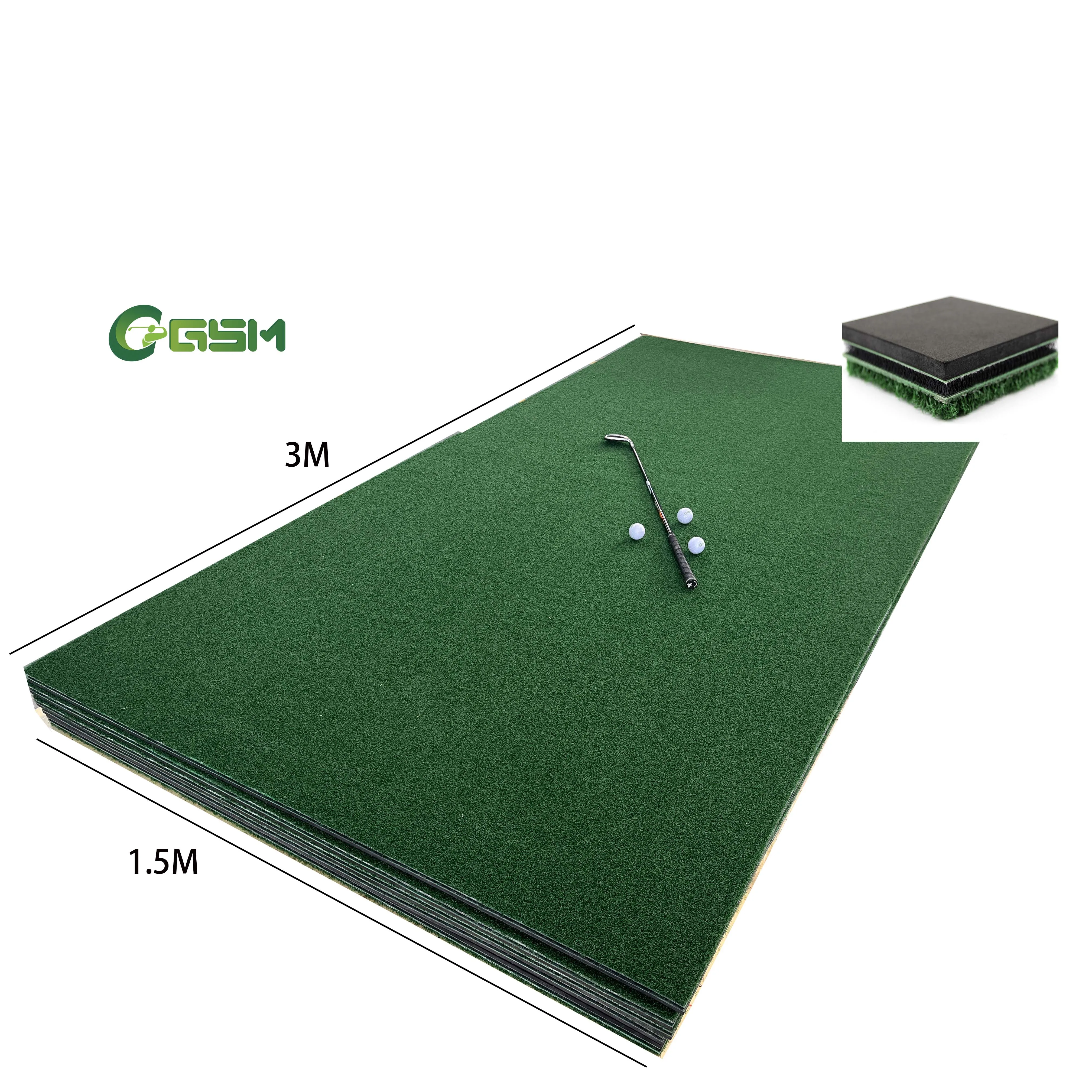 Waterproof Winter Golf Mats with Foam Balls  Complete 3D Air Flex Driving Range Mat  Golf Swing Hitting Mat Kit