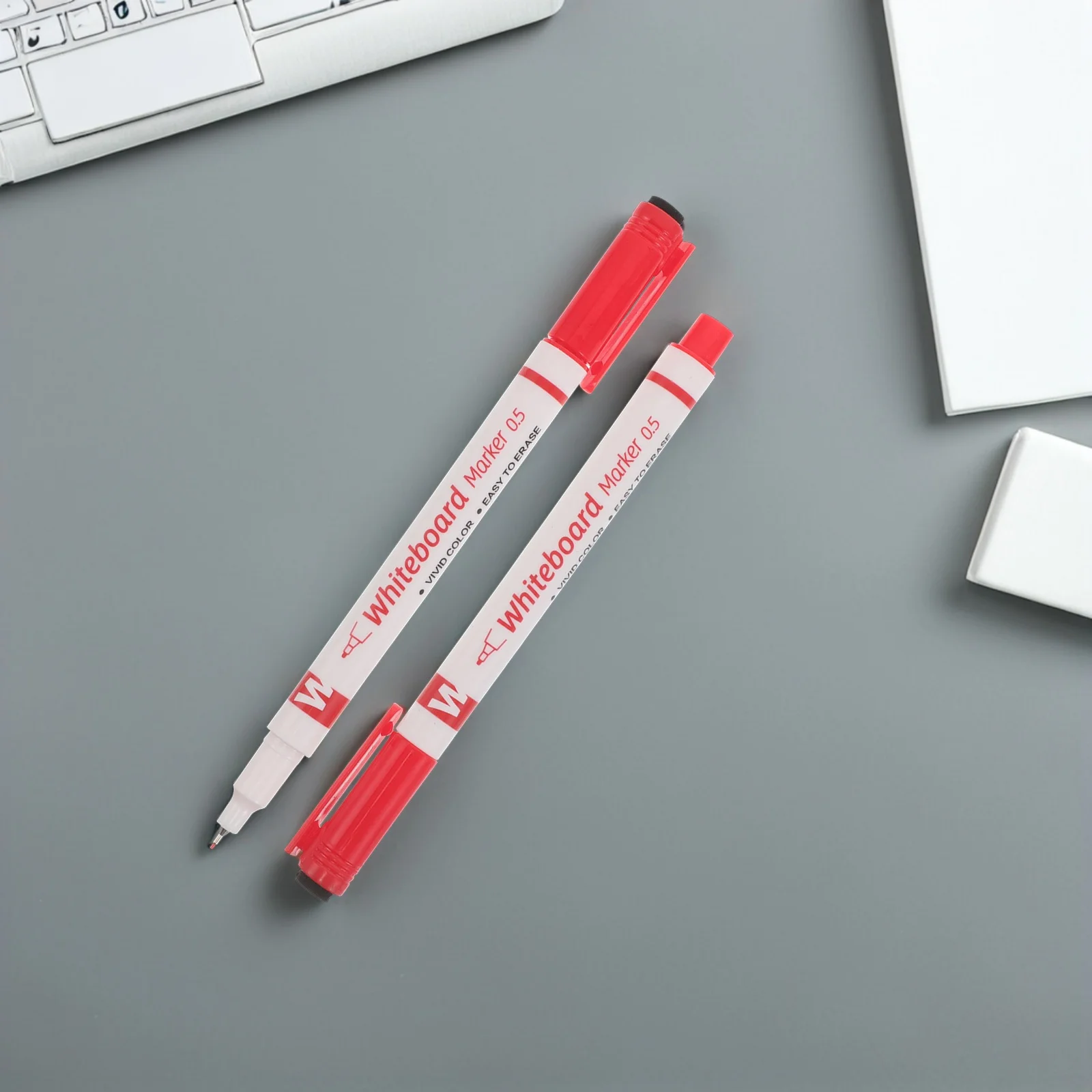 

20 шт., маркеры для сухого стирания, ультратонкий наконечник, 0,5 мм, моющиеся цветные ручки для доски, тонкое письмо, класс, офис, использование