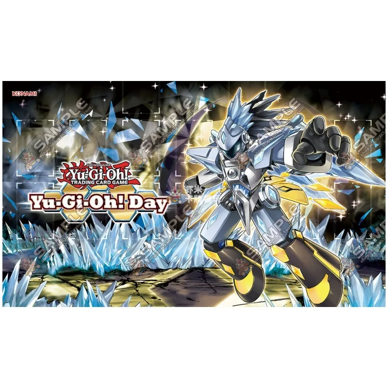 Yu-Gi-Oh! Crystron Series 600x350mm Single Player Playmat Crystron Quariongandrax Stitched Edge Rubber Board Game Mat Toy Gifts
