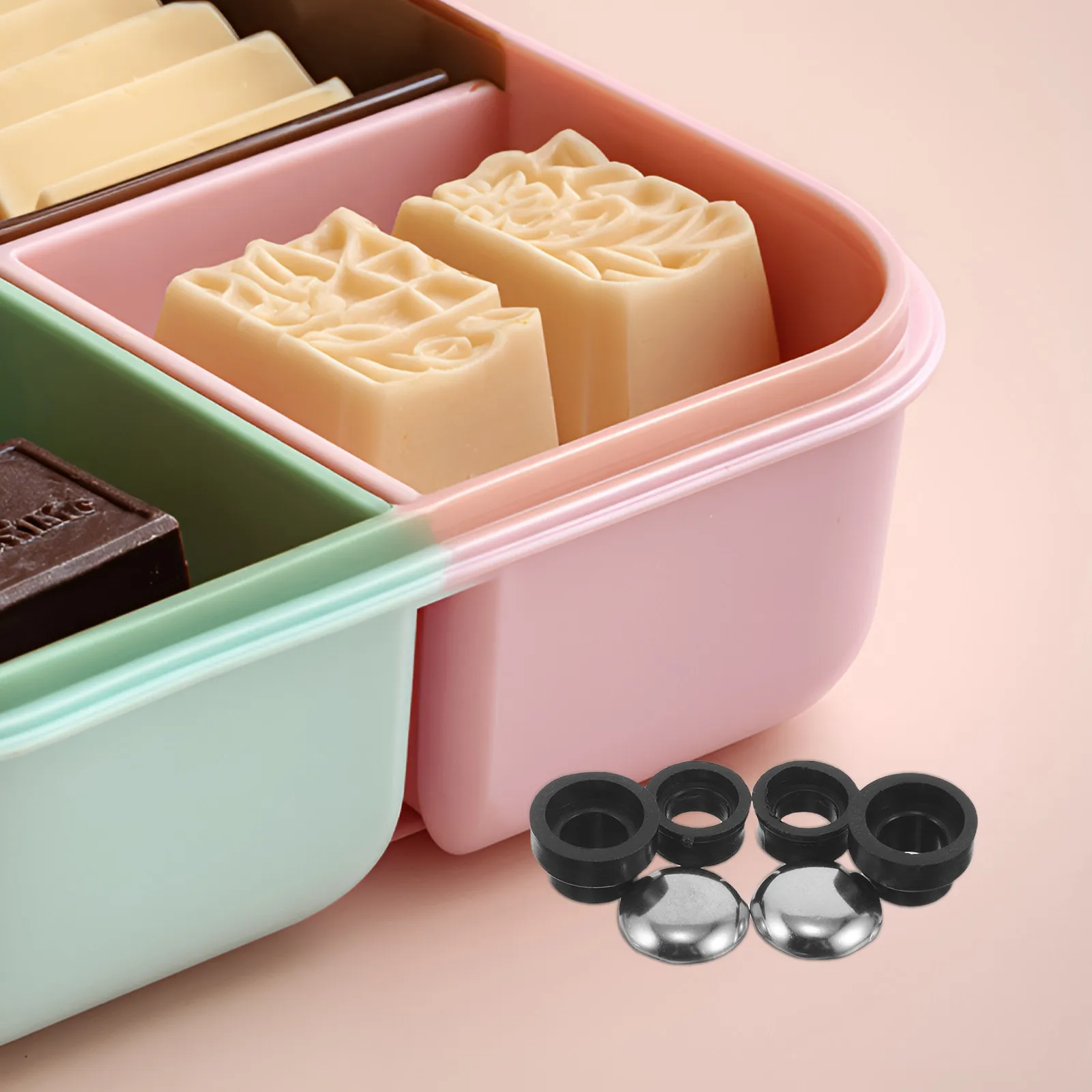 2Sets Insulated Bucket Handle Nut Reinforced Barrel Handle Cap Replacement Thermal Pot Accessory Longterm Stable Easy Install