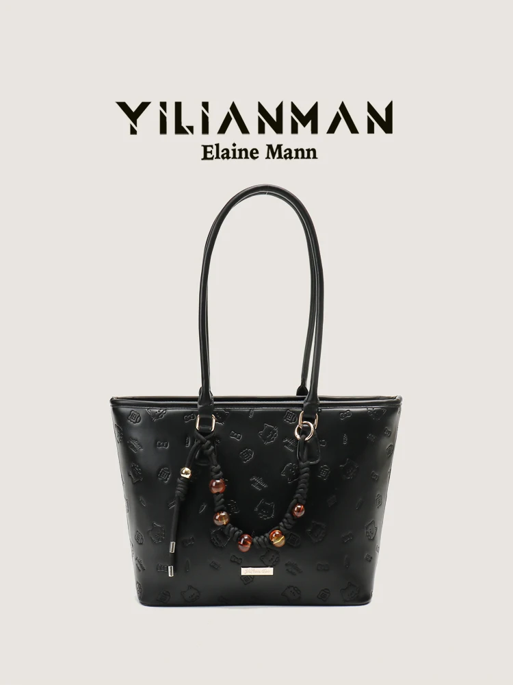 Elegant Commuter Cartoon Tote Bag Large Capacity Women's Handbag Shoulder Bag by Ilaman Women's Bag Soft Synthetic Leather
