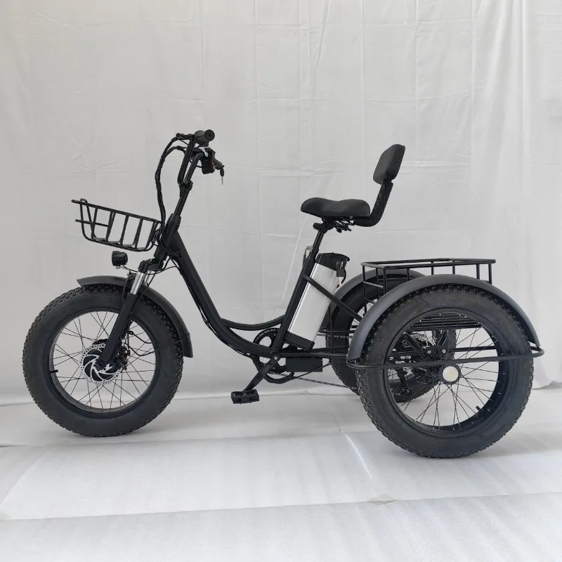 

Hot-selling 20-inch fat tire electric pedal tricycle snow lithium battery bicycle wholesale and retail